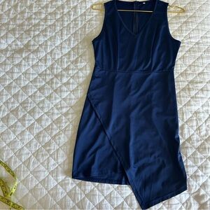 NWOT v-neck asymmetrical hem cocktail dress